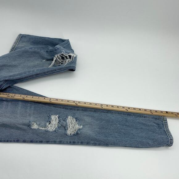 TWELVE by ONTWELFTH Womens Jeans Distressed Size 28 Tapered High Waist Y2K Taper - Picture 9 of 9